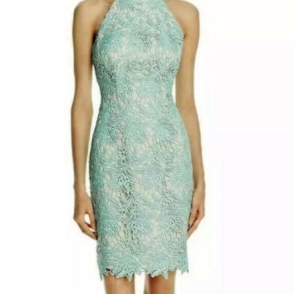 Keepsake The Label True Love Lace Midi Cocktail Dress Rose Size Medium - Picture 12 of 12